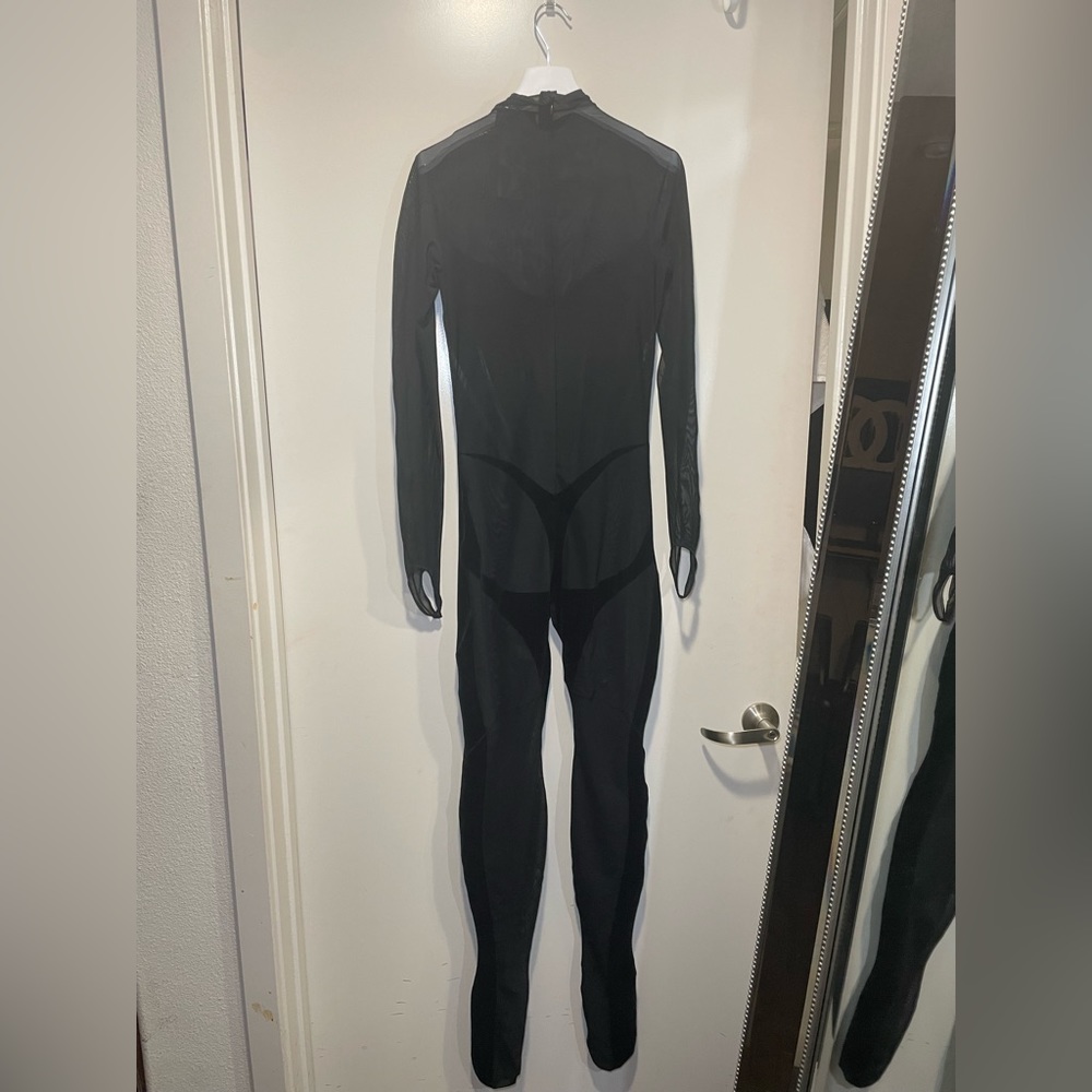 Mugler Black Sheer Jumpsuit - Picture 10 of 15